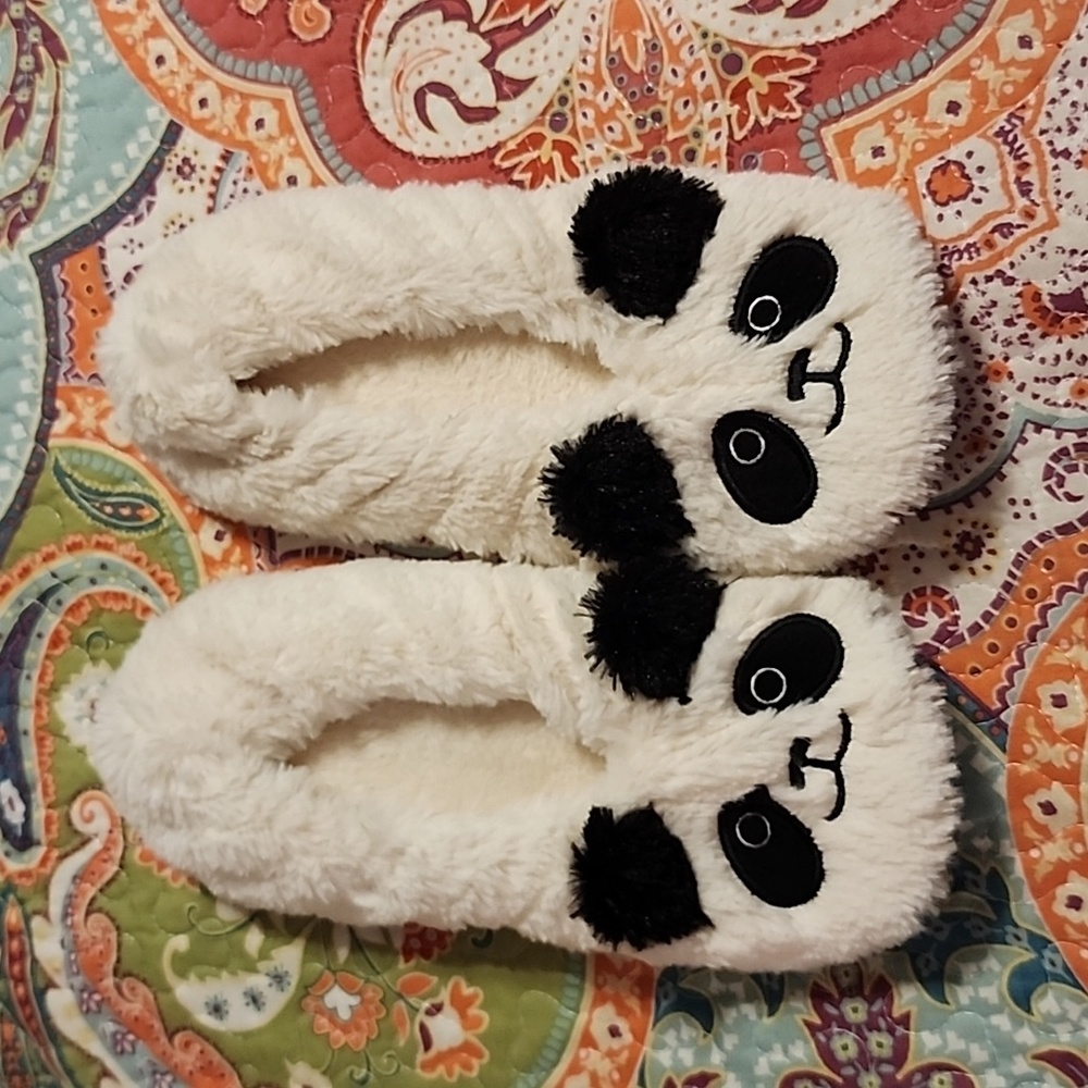Panda Furry Slippers